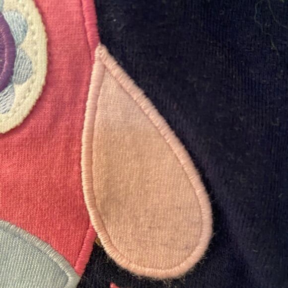 JoJo Maman Bébé Hooded Sweatshirt Owl Applique Reversible Size 0-3 Months - Picture 5 of 9